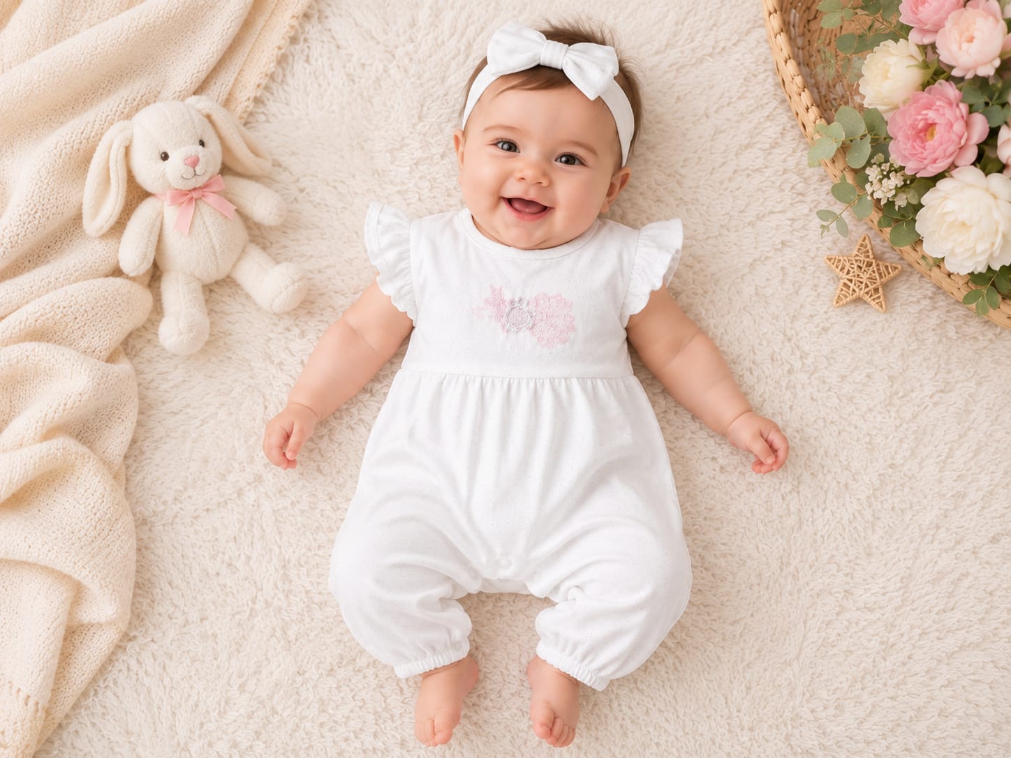 رومبر بناتي صيفي أنيق 👶🎀